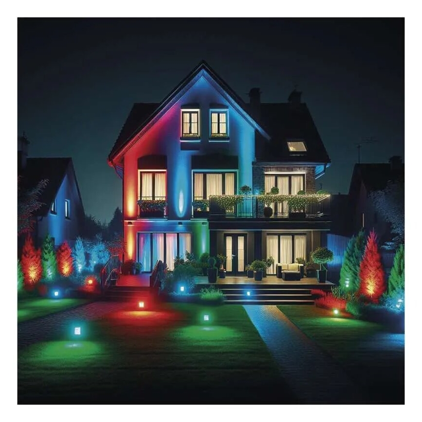 LED RGB+CCT Aptumšojams prožektors GoSmart LED/20W/230V 3000-6500K IP65 Wi-Fi Tuya