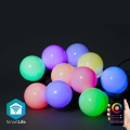 LED RGB Dekoratīva āra virtene 10xLED 12m IP65 Wi-Fi Tuya