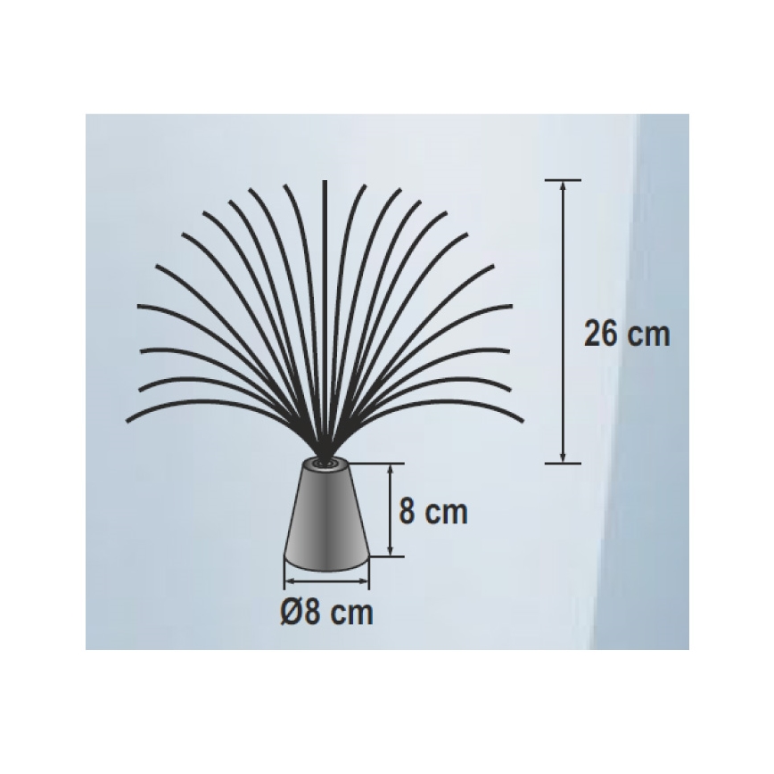 LED RGB Dekoratīva lampa 3xLED/3xAA