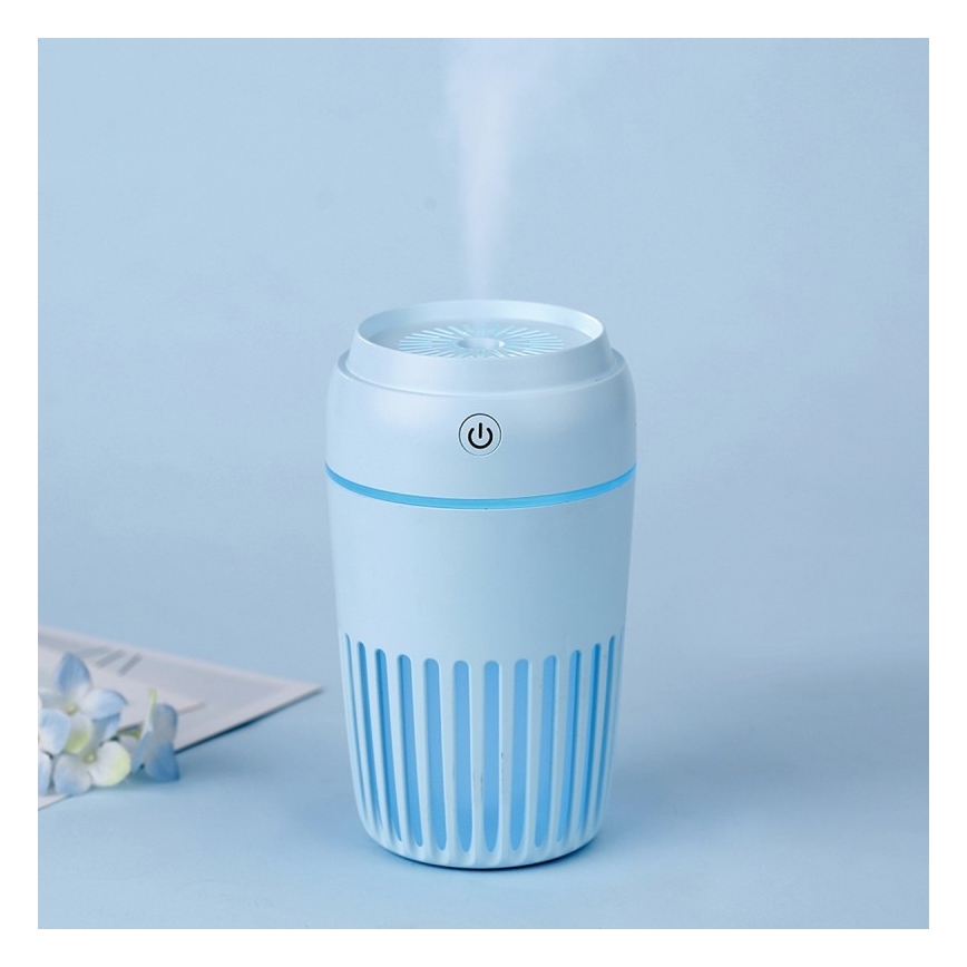 LED RGB gaisa mitrinātājs 300 ml LED / 2W / 5V zils