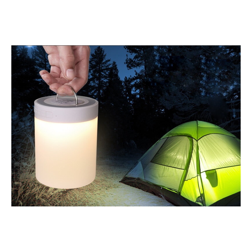 LED RGB galda lampa ar skaļruni LED/5V