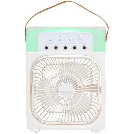 LED RGB galda ventilators ar miglas efektu 10W/5V