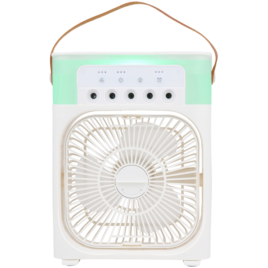 LED RGB galda ventilators ar miglas efektu 10W/5V