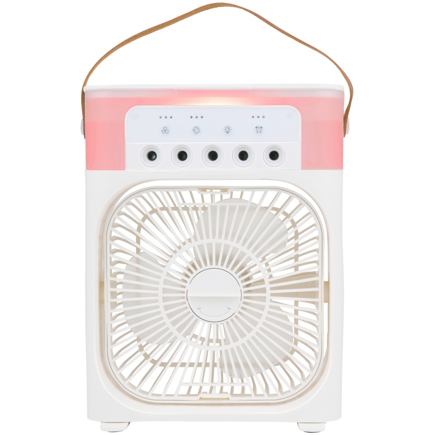 LED RGB galda ventilators ar miglas efektu 10W/5V