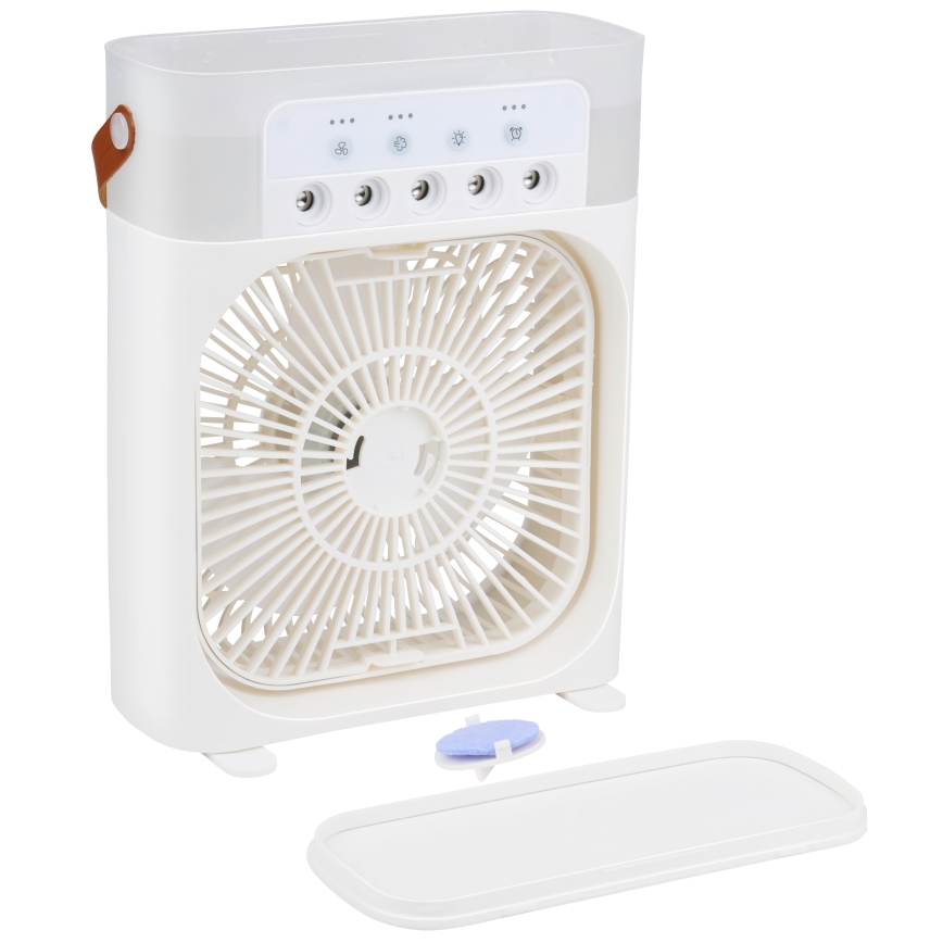 LED RGB galda ventilators ar miglas efektu 10W/5V