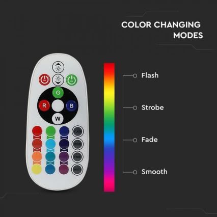 LED RGB regulējamā spuldze E14/3,5W/230V 6400K + tālvadības pults