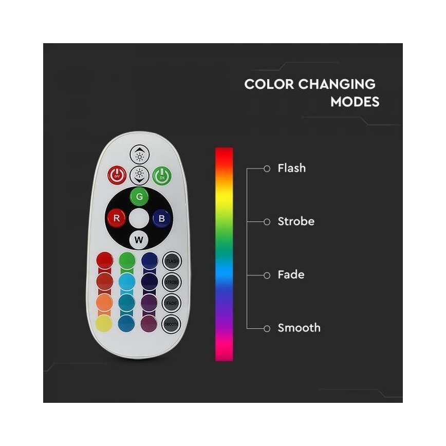 LED RGB regulējamā spuldze E14/3,5W/230V 6400K + tālvadības pults