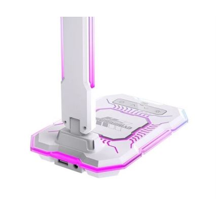 LED RGB regulējama uzlādējama pieskāriena galda lampa ar bezvadu uzlādi LED/7,5W/5V 2700-5300K balta