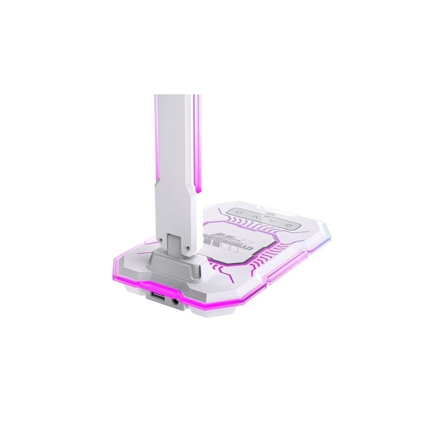 LED RGB regulējama uzlādējama pieskāriena galda lampa ar bezvadu uzlādi LED/7,5W/5V 2700-5300K balta