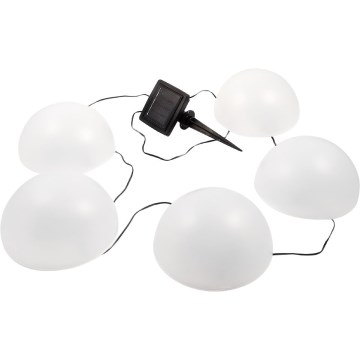 LED RGB Saules eneģijas lampa HEMI LED/0,1W/1,2V 600 mAh IP44 balta