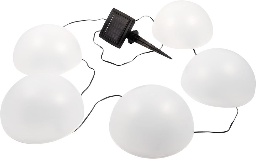 LED RGB Saules eneģijas lampa HEMI LED/0,1W/1,2V 600 mAh IP44 balta