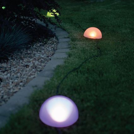 LED RGB Saules eneģijas lampa HEMI LED/0,1W/1,2V 600 mAh IP44 balta
