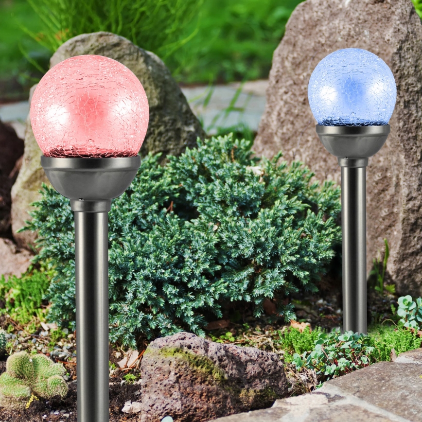 LED RGB Saules eneģijas lampa LED/0,04W/1,2V 600 mAh IP44