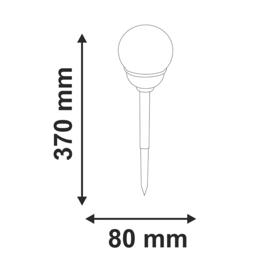 LED RGB Saules eneģijas lampa LED/0,04W/1,2V 600 mAh IP44