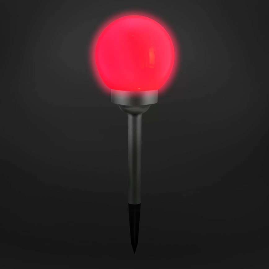 LED RGB Saules enerģijas lampa BALL LED/0,2W/AA 1,2V/600mAh IP44