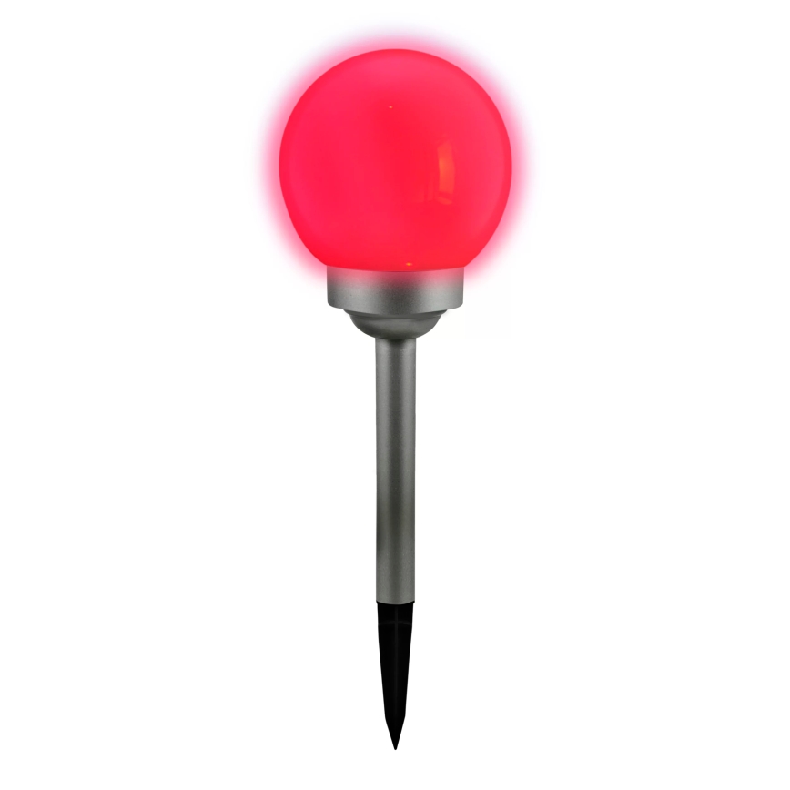 LED RGB Saules enerģijas lampa BALL LED/0,2W/AA 1,2V/600mAh IP44