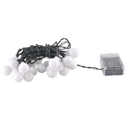 LED RGB Saules enerģijas virtene PARTY 30xLED/1,2V 400 mAh 3,9 m IP44