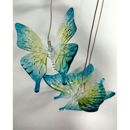 LED RGB saules gaismeklis 6xLED/1,2V 300 mAh IP44 tauriņš