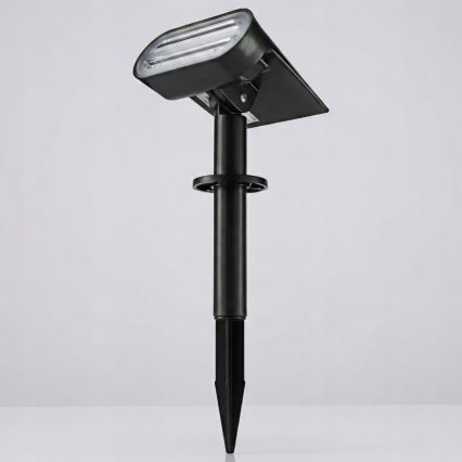 LED RGB saules lampa 2 vienā LED/3,7V 1200 mAh IP54 melna