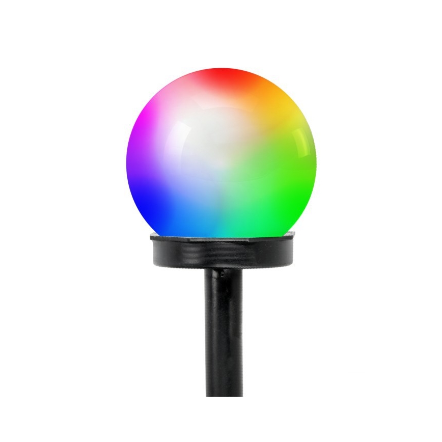 LED RGB saules lampa ar sensoru SPHERE LED/1,2 V, IP44, 40 mAh, Ø 10 cm