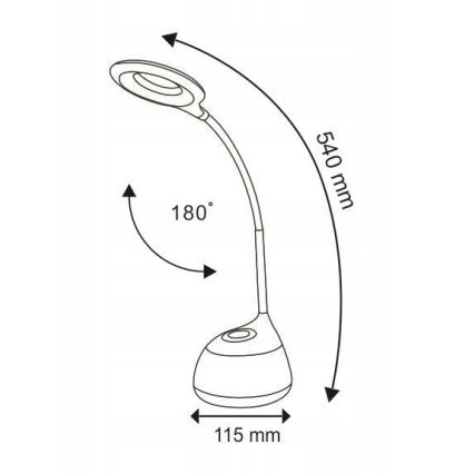 LED RGB Skārienvadāma aptumšojama galda lampa GALACTIC LED/5W/230V