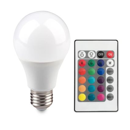 LED RGB spuldze E27/6W/230V aptumšojama 3000K