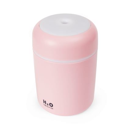 LED RGB Ultraskaņas aroma difuzors un gaisa mitrinātājs LED/2W 300ml rozā