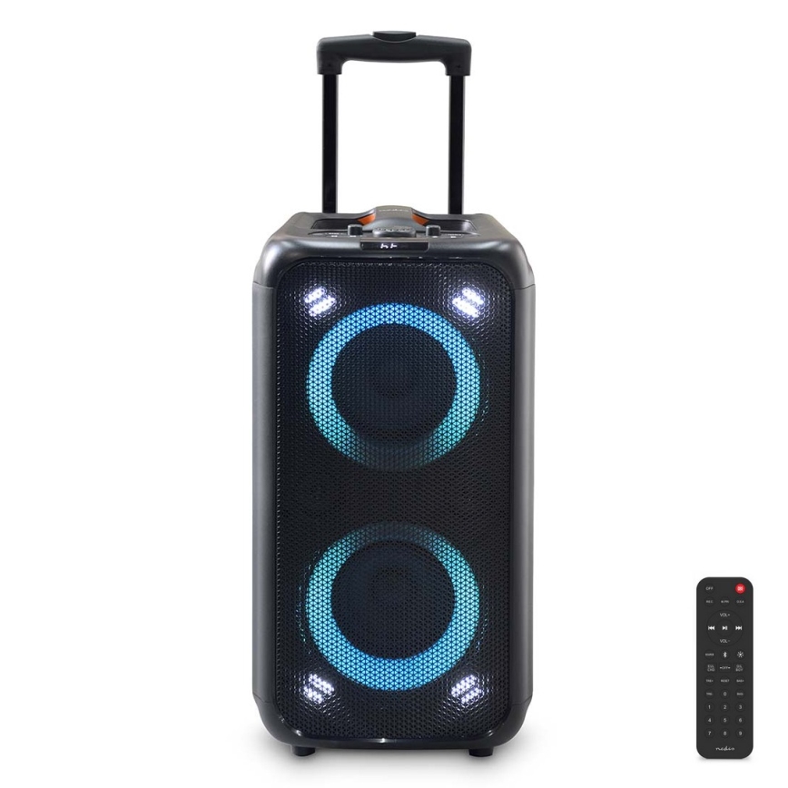 LED RGB Uzlādējams skaļrunis 240W/4000 mAh + tālvadības pults