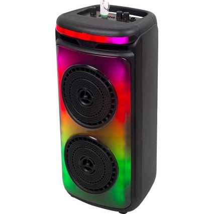 LED RGB Uzlādējams skaļrunis ar mikrofonu 400W/2400 mAh + tālvadības pults