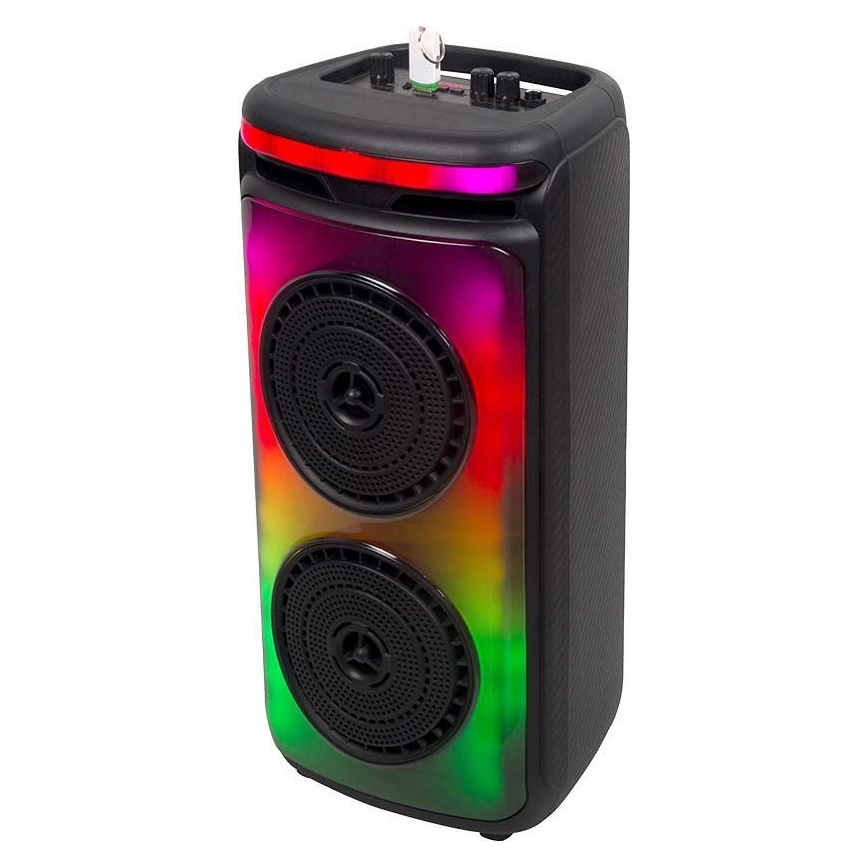 LED RGB Uzlādējams skaļrunis ar mikrofonu 400W/2400 mAh + tālvadības pults