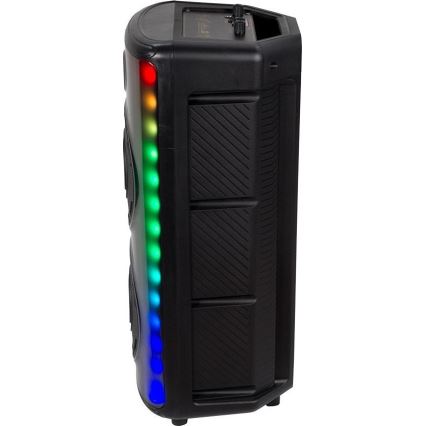 LED RGB Uzlādējams skaļrunis ar mikrofonu 600W/2400 mAh + tālvadības pults