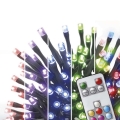 LED RGB Ziemassvētku āra virtene 120xLED/72 režīmi 15m IP44 + tālvadības pults