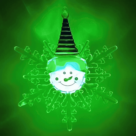 LED RGB Ziemassvētku dekors ar piesūcekni LED/3xLR44 sniegavīrs sarkans/zils/zaļš