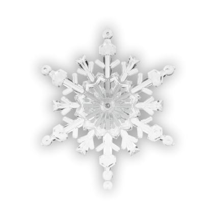 LED RGB Ziemassvētku rotājums ar piesūcekni LED/3xLR44 sniegpārsla