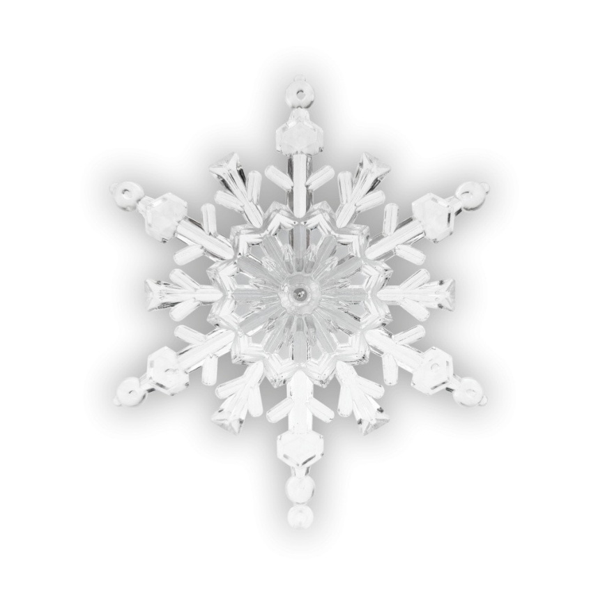 LED RGB Ziemassvētku rotājums ar piesūcekni LED/3xLR44 sniegpārsla