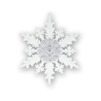 LED RGB Ziemassvētku rotājums ar piesūcekni LED/3xLR44 sniegpārsla