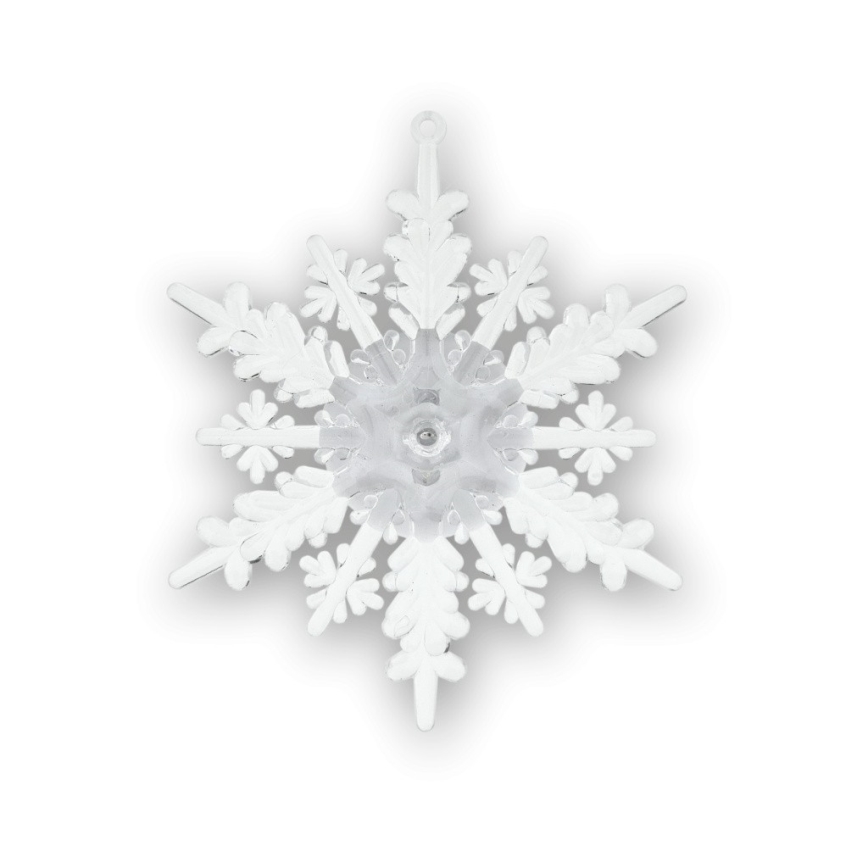 LED RGB Ziemassvētku rotājums ar piesūcekni LED/3xLR44 sniegpārsla