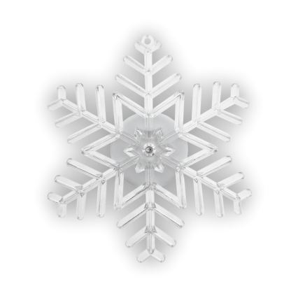 LED RGB Ziemassvētku rotājums ar piesūcekni LED/3xLR44 sniegpārsla