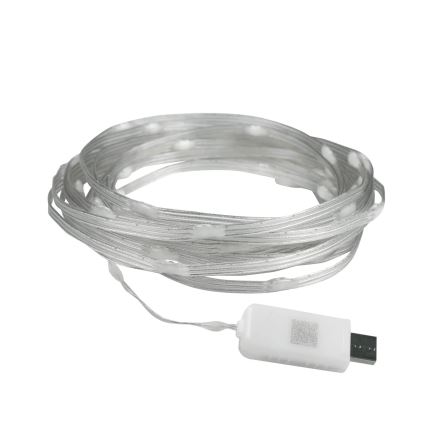 LED RGB Ziemassvētku virtene LED/10W/5V 10 m USB + tālvadības pults