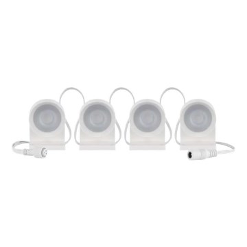 LED RGBIC+CCT Dekoratīva virtene ar starmešu izgaismojumu GoSmart - paplašinājums 4xLED/7W/230V 85 cm Wi-Fi Tuya