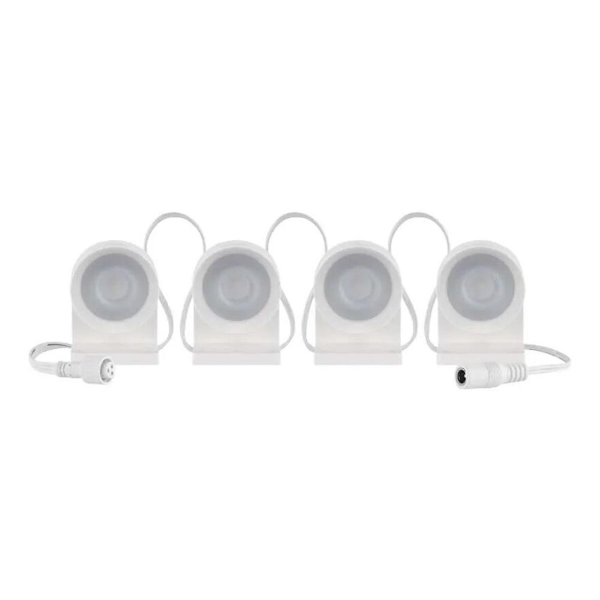 LED RGBIC+CCT Dekoratīva virtene ar starmešu izgaismojumu GoSmart - paplašinājums 4xLED/7W/230V 85 cm Wi-Fi Tuya