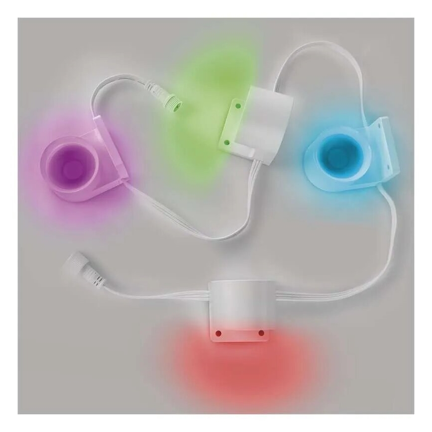 LED RGBIC+CCT Dekoratīva virtene ar starmešu izgaismojumu GoSmart - paplašinājums 4xLED/7W/230V 85 cm Wi-Fi Tuya