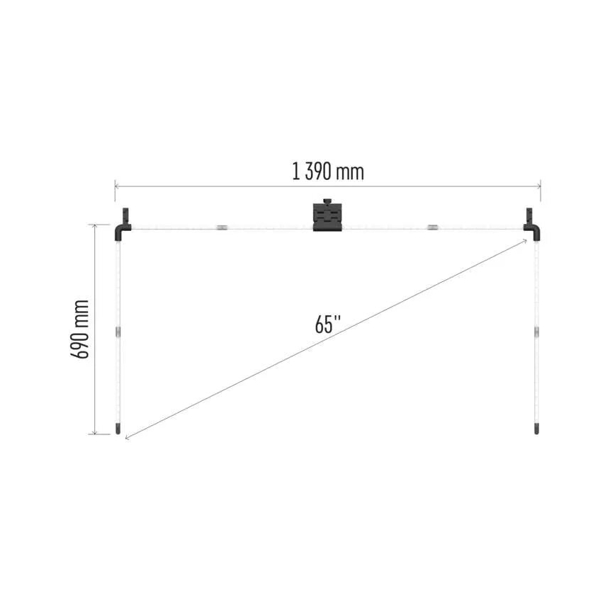 LED RGBIC Josla priekš TV GoSmart LED/24W/230V 65“
