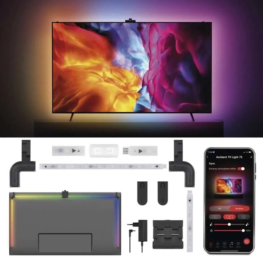 LED RGBIC Josla priekš TV GoSmart LED/24W/230V 75“