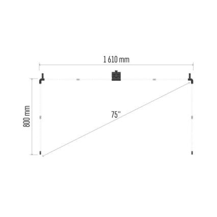LED RGBIC Josla priekš TV GoSmart LED/24W/230V 75“