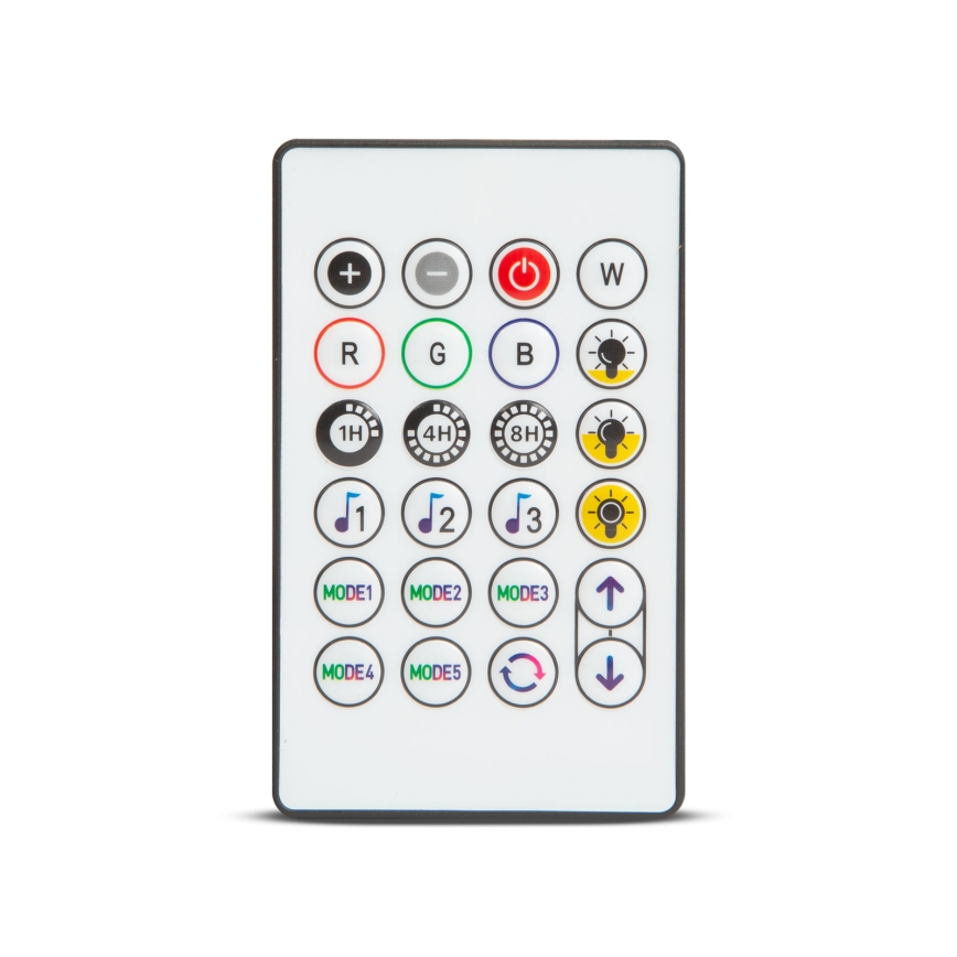 LED RGBIC regulējama saules virtene 15xLED/1,3W/3,7V 2200 mAh 8 m IP65 melna + tālvadība