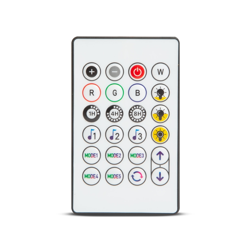 LED RGBIC regulējama saules virtene 30xLED/1,3W/3,7/5V 2200 mAh 14,37 m IP65 melna + tālvadības pults