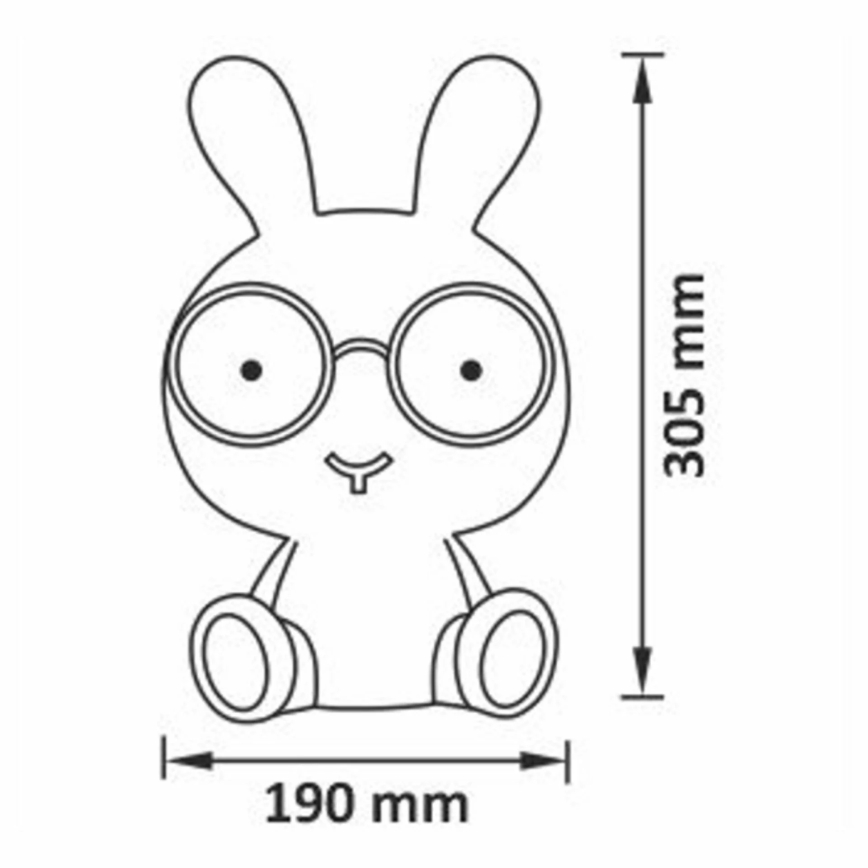 LED RGBW Aptumšojama bērnu nakts lampiņa LED/2,5W/230V Trusis balta