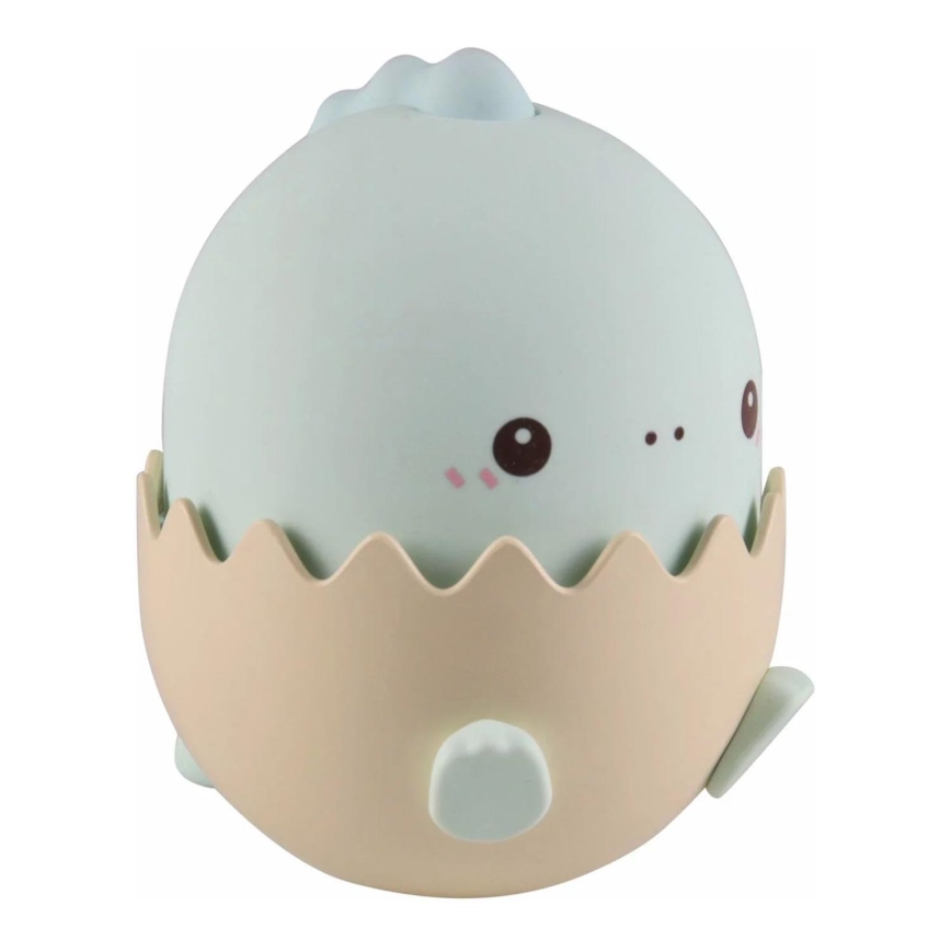 LED RGBW Aptumšojama bērnu skārienvadāma lampa BABY DINO LED/0,75W/5V USB 1200 mAh zila