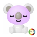 LED RGBW Aptumšojama bērnunakts lampiņa LED/2,5W/230V koala balta